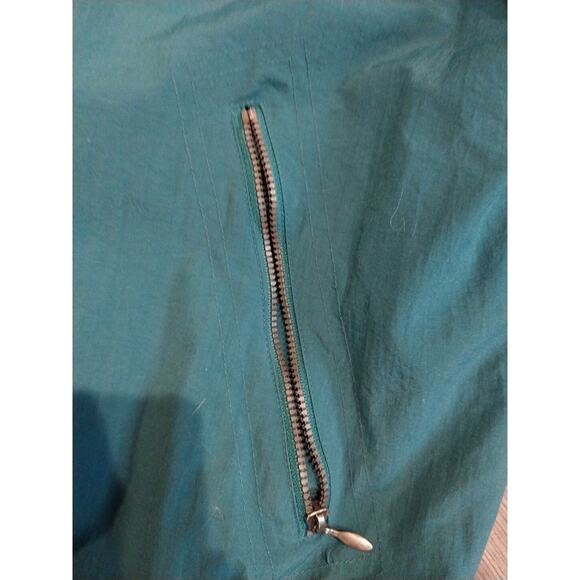 Mens 1980s Vintage Adidas Coat Large Blue Green - Picture 12 of 16